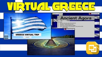 Greece Virtual Country Trip (Editable in Google Slides)