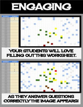 Load image into Gallery viewer, Valentine&#39;s Day - Digital Pixel Art, Magic Reveal - SUBTRACTION - Google Sheets