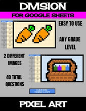 Load image into Gallery viewer, Easter - Digital Pixel Art, Magic Reveal - DIVISION - Google Sheets