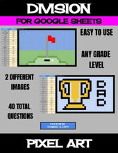 Load image into Gallery viewer, Father&#39;s Day - Digital Pixel Art, Magic Reveal - DIVISION - Google Sheets