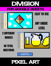 Load image into Gallery viewer, Summer - Digital Pixel Art, Magic Reveal - DIVISION - Google Sheets