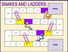 Load image into Gallery viewer, Snakes &amp; Ladders: Sight Words (Editable in Google Slides)